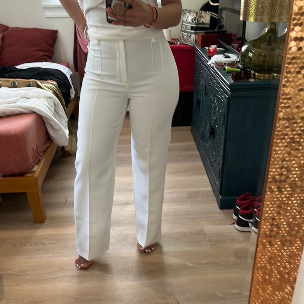 Elegant White Women's Pants